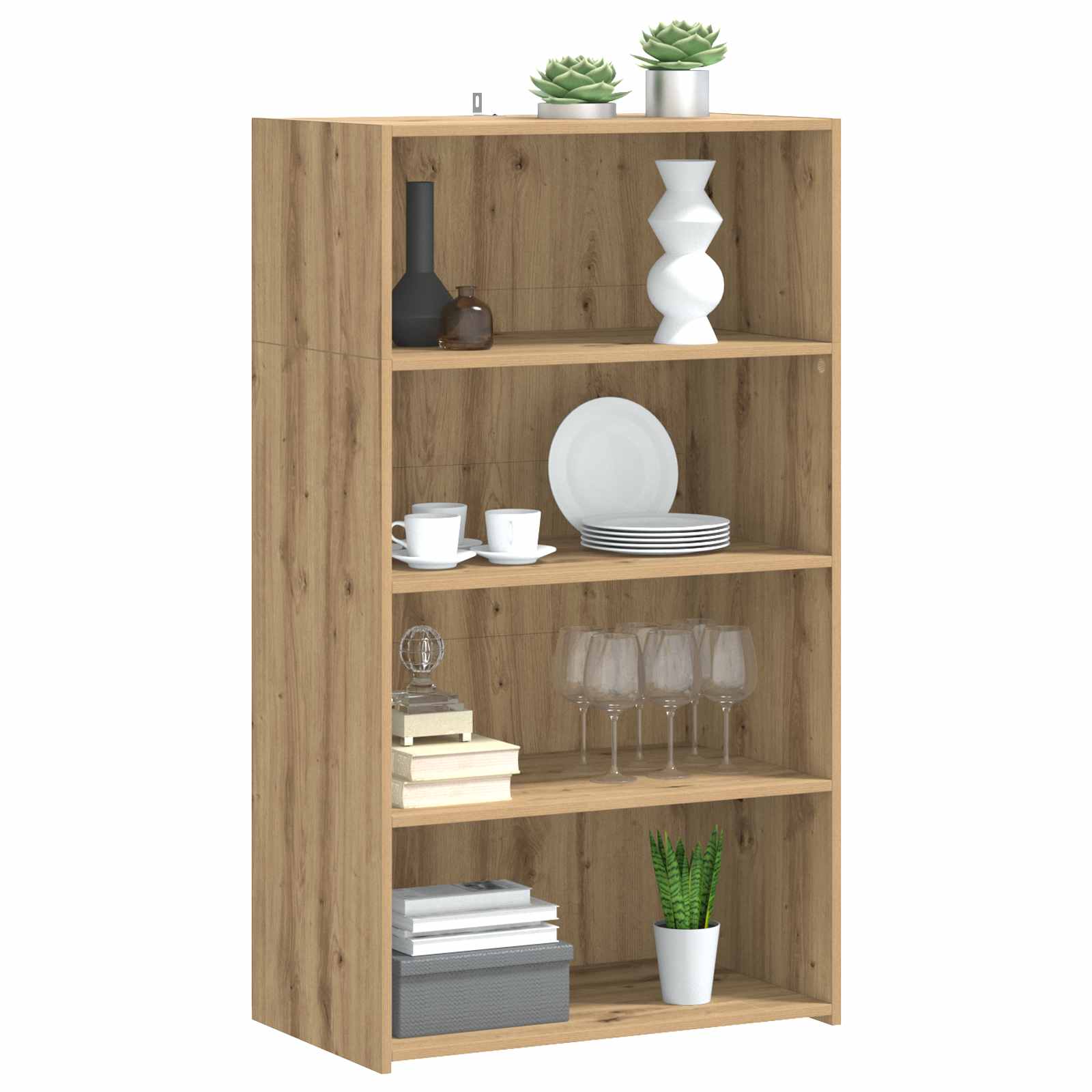 Highboard Artisan Δρυς 70 x 41 x 124 εκ. Επεξεργασμένο Ξύλο - Pakobazaar