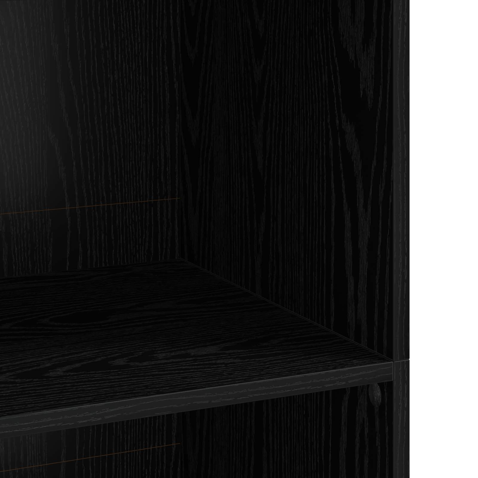 Highboard Μαύρη Δρυς 70 x 41 x 124 εκ. Επεξεργασμένο Ξύλο - Pakobazaar