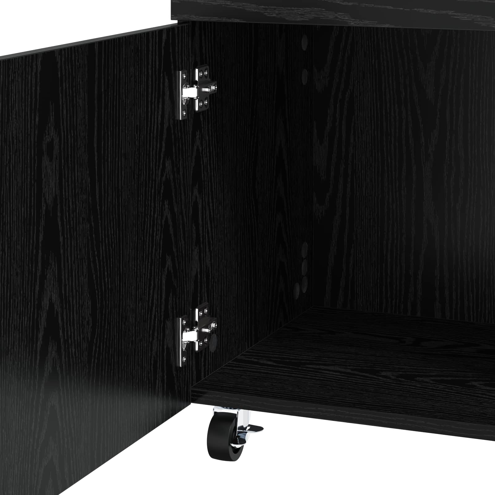 Καρότσι μπαρ Μαύρη Δρυς 50 x 41 x 89 cm Επεξεργασμένο Ξύλο