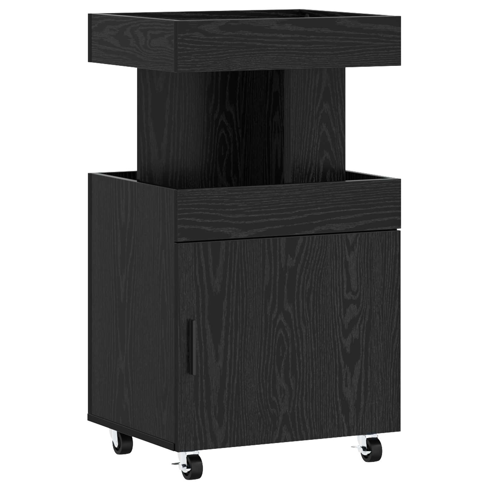 Καρότσι μπαρ Μαύρη Δρυς 50 x 41 x 89 cm Επεξεργασμένο Ξύλο
