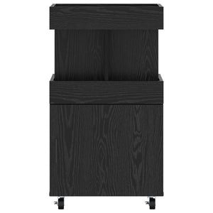 Καρότσι μπαρ Μαύρη Δρυς 50 x 41 x 89 cm Επεξεργασμένο Ξύλο
