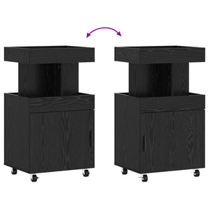 Καρότσι μπαρ Μαύρη Δρυς 50 x 41 x 89 cm Επεξεργασμένο Ξύλο