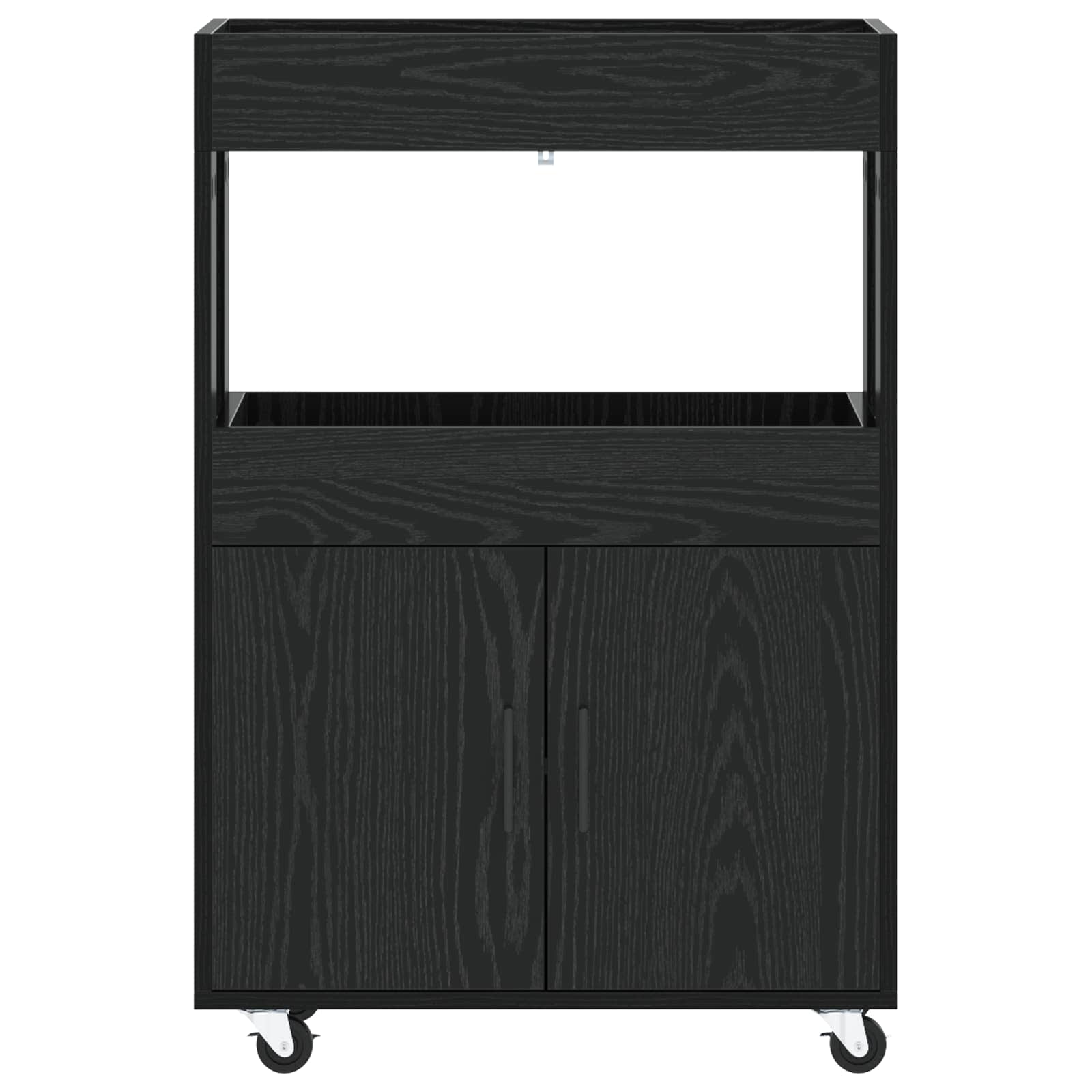 Καλάθι Μπαρ Μαύρη Δρυς 60 x 39.5 x 89 εκ. Επεξεργασμένο Ξύλο