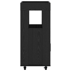 Καλάθι Μπαρ Μαύρη Δρυς 60 x 39.5 x 89 εκ. Επεξεργασμένο Ξύλο