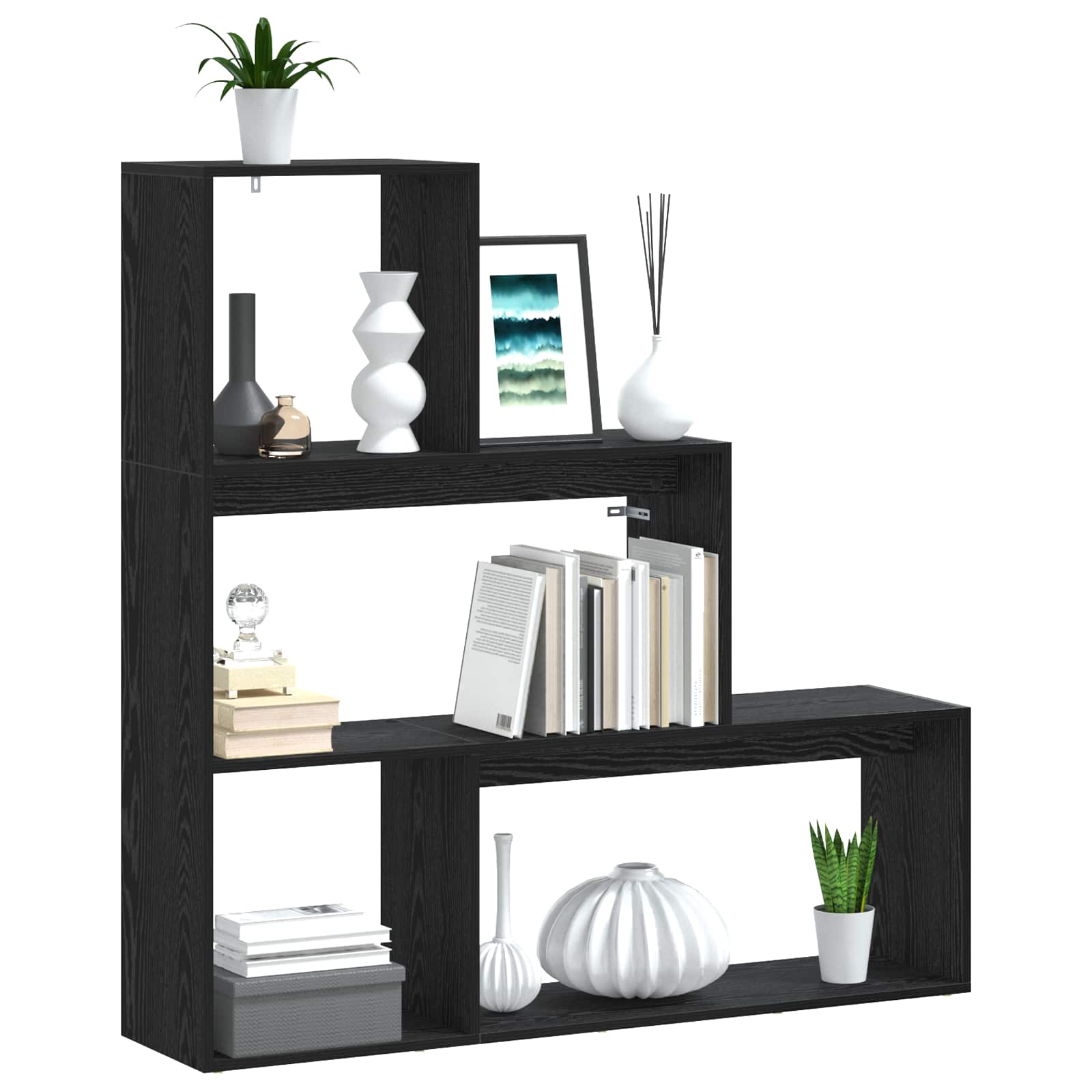 Διαχωριστικό Ράφι Δωματίου 123 x 29 x 123 cm Επεξεργασμένο Ξύλο - Pakobazaar
