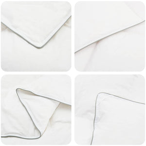 Σετ πάπλωμα 90% χήνας FULDA 3 τμχ. 220 x 240 cm Καλοκαίρι Λευκό