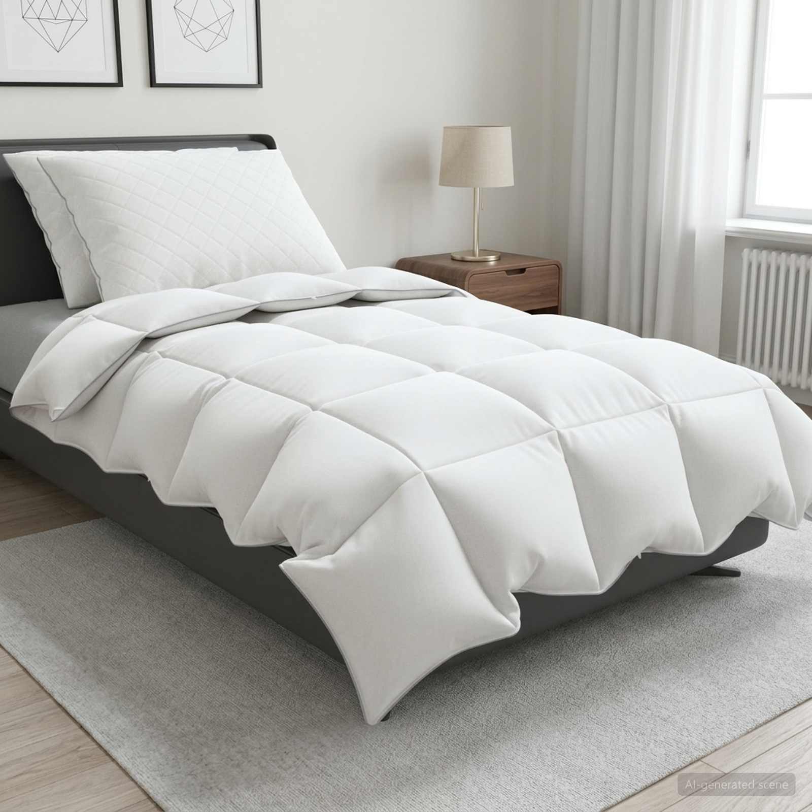 Σετ πάπλωμα 90% χήνας FULDA 3 τμχ. 140 x 220 cm Όλες οι εποχές