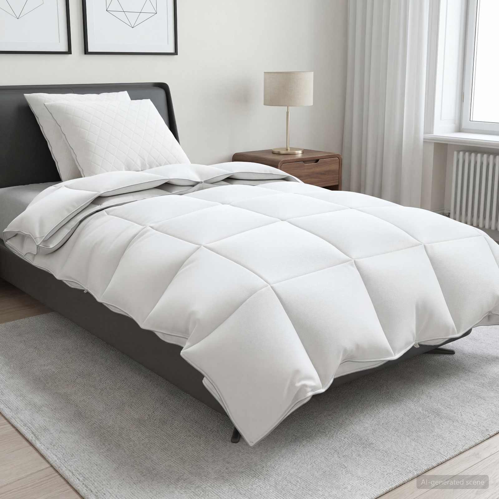 Σετ πάπλωμα 90% χήνας FULDA 3 τμχ. 140 x 220 cm Όλες οι εποχές
