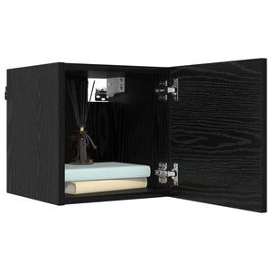 Σετ επίπλου τηλεόρασης 8 pcs 80 x 30 x 30 εκ Μαύρη Δρυς - Pakobazaar