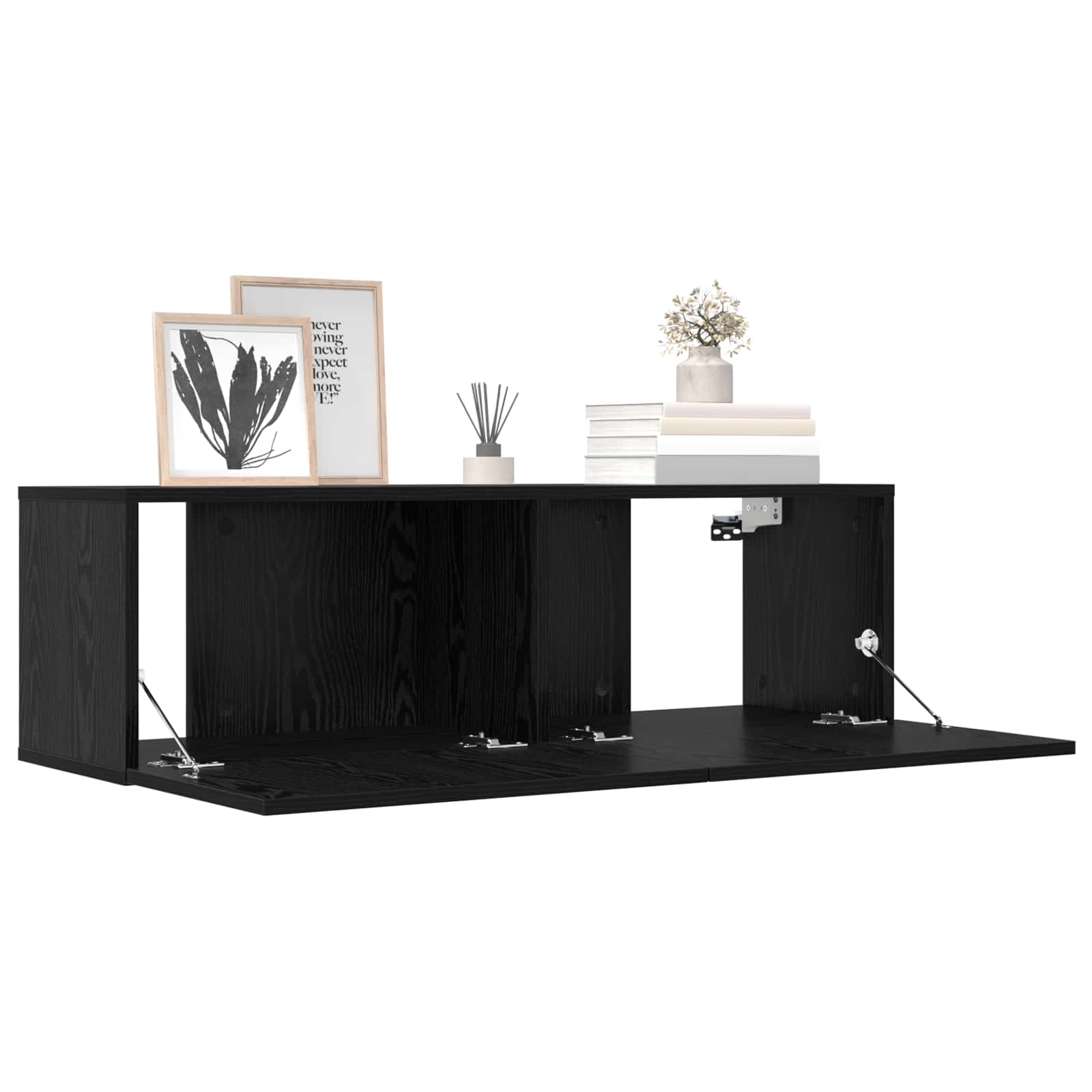 Σετ επίπλου τηλεόρασης 8 pcs 100 x 30 x 30 cm Μαύρη Δρυς - Pakobazaar