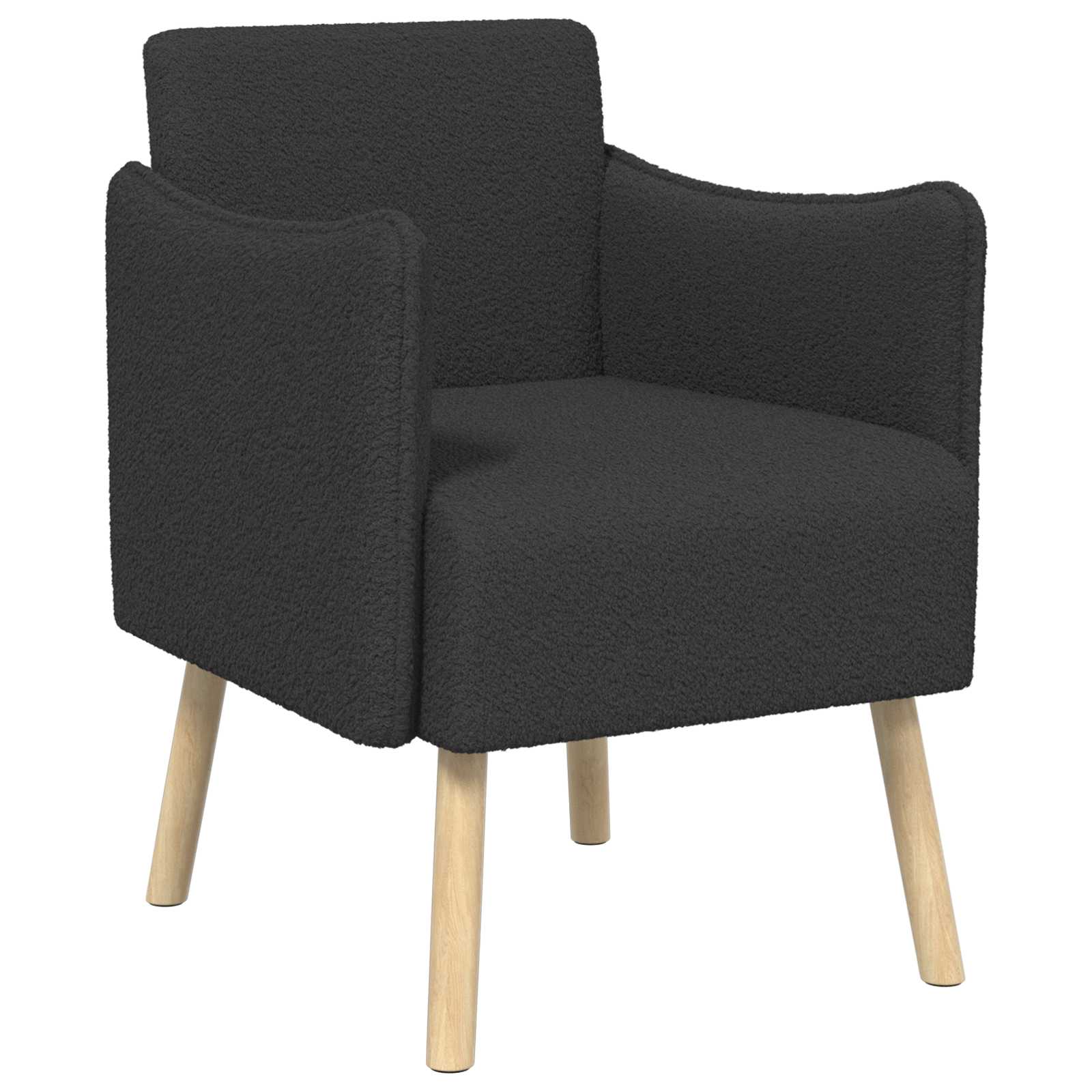 Διακοσμητική καρέκλα Σκούρο Γκρι Μπουκλέ - Pakobazaar