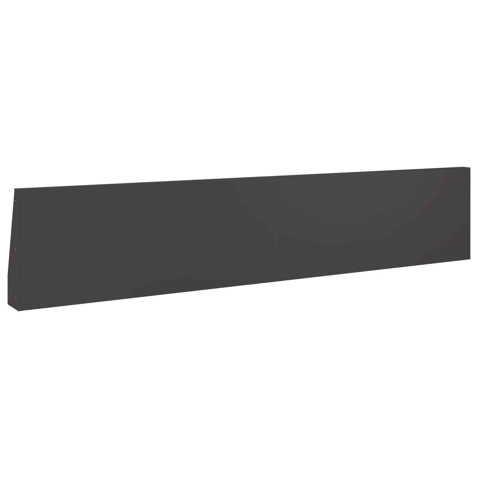 Τοίχος Στήριξης 2 τμχ. 100 x 12 x 30 εκ Ατσάλι Μαύρο