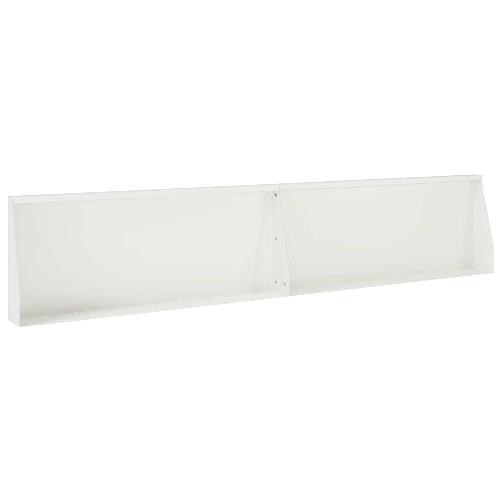 Τοίχος Στήριξης 2 τμχ. 100 x 12 x 30 εκ Ατσάλι Λευκό - Pakobazaar