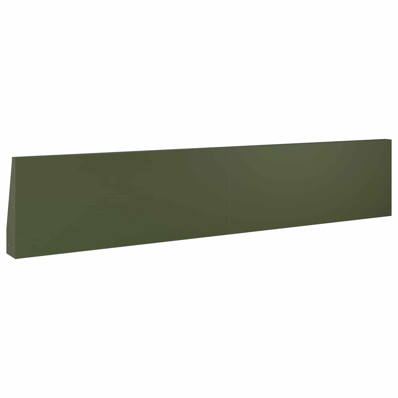 Τοίχος Στήριξης 2 τμχ. 100 x 12 x 30 εκ Ατσάλι Λαδί - Pakobazaar