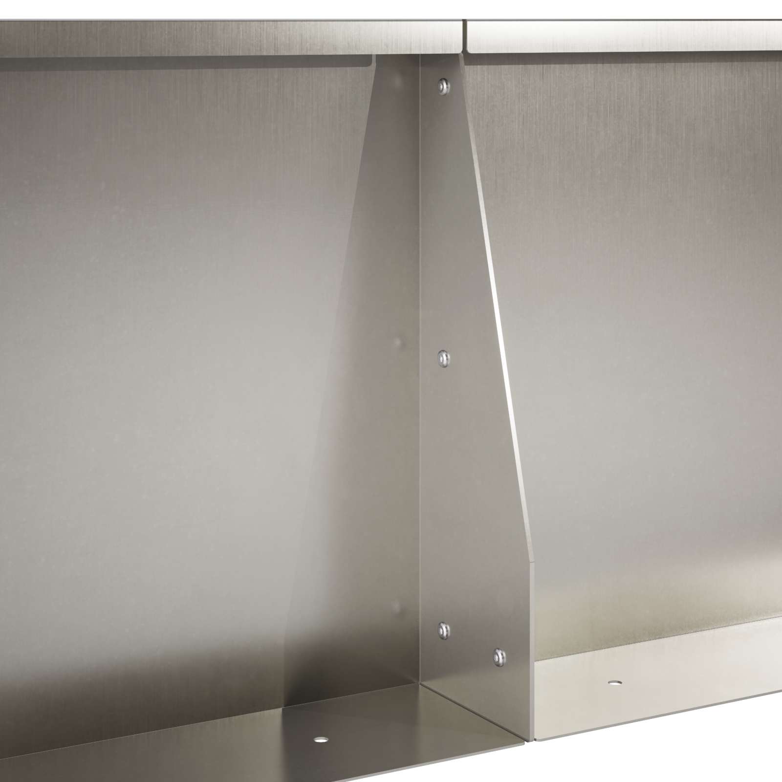 Τοίχος Στήριξης 2 τμχ. 100 x 12 x 30 εκ Ανοξείδωτο Ατσάλι Ασημί - Pakobazaar