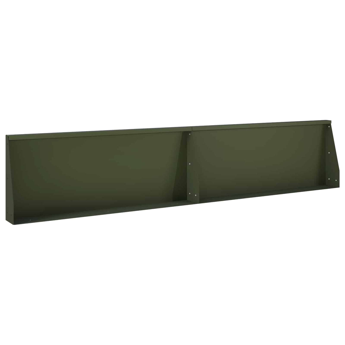 Τοίχος Στήριξης 2 τμχ. 100 x 12 x 40 εκ Ατσάλι Λαδί - Pakobazaar