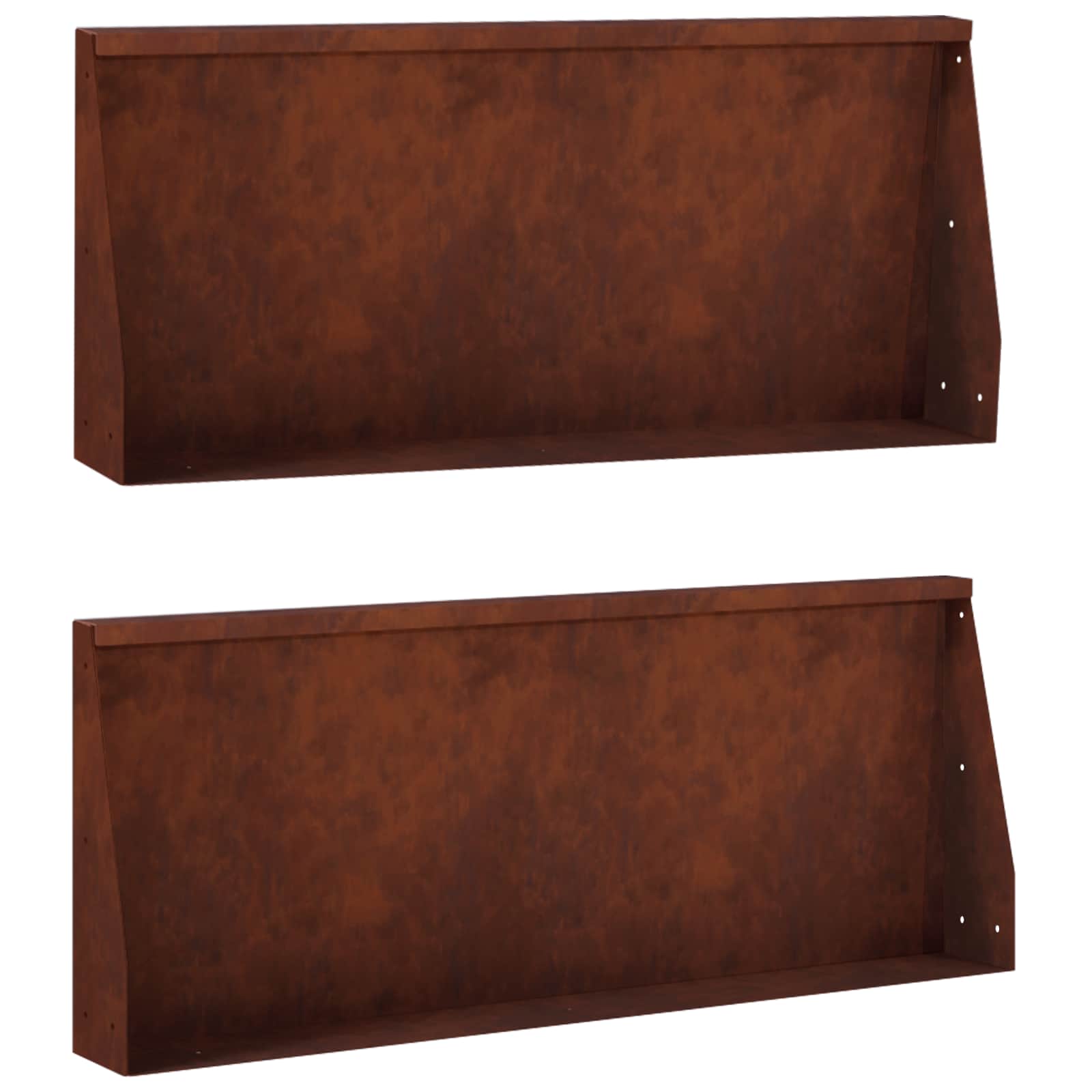 Τοίχος Στήριξης 2 τμχ. 100 x 12 x 40 εκ Σκ rusty
