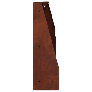 Τοίχος Στήριξης 2 τμχ. 100 x 12 x 40 εκ Σκ rusty