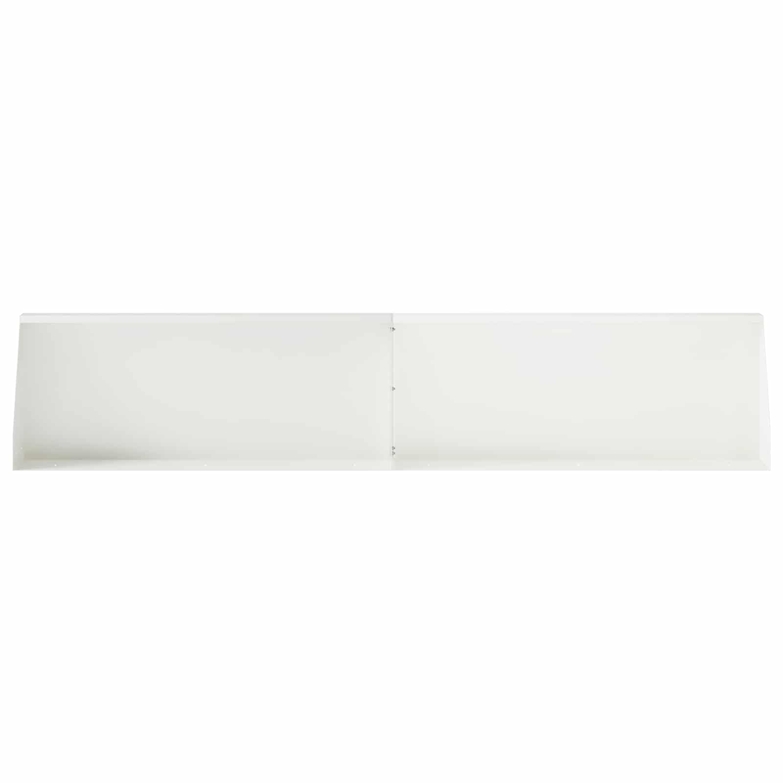 Τοίχος Στήριξης 2 τμχ. 100 x 12 x 50 εκ Ατσάλι Λευκό - Pakobazaar