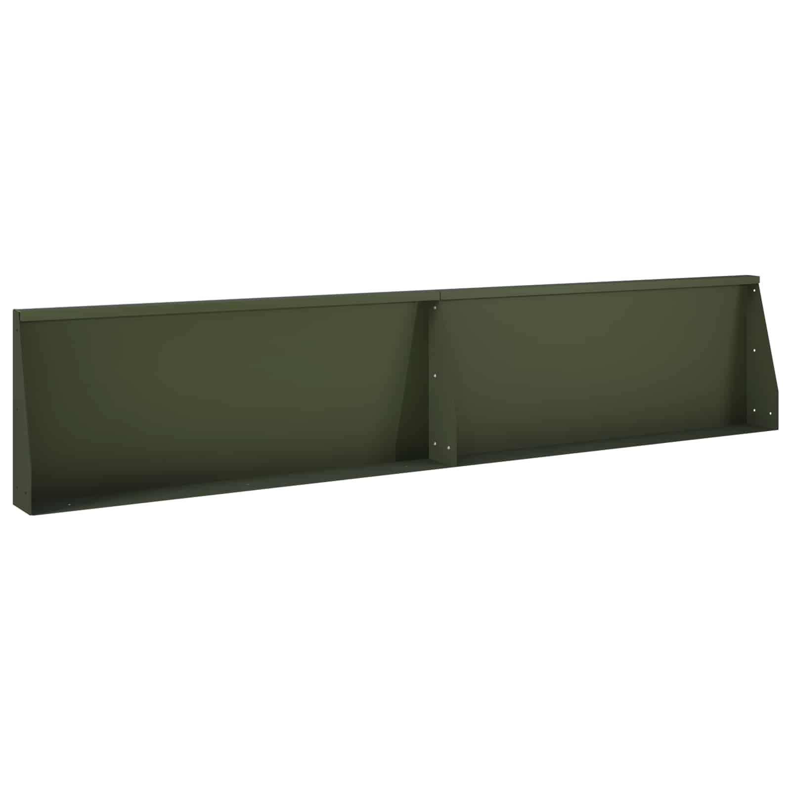 Τοίχος Στήριξης 2 τμχ. 100 x 12 x 50 εκ Ατσάλι Λαδί