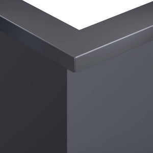 Τοίχος Στήριξης 2 τμχ. 50 x 50 x 30 εκ Ατσάλι Ανθρακί