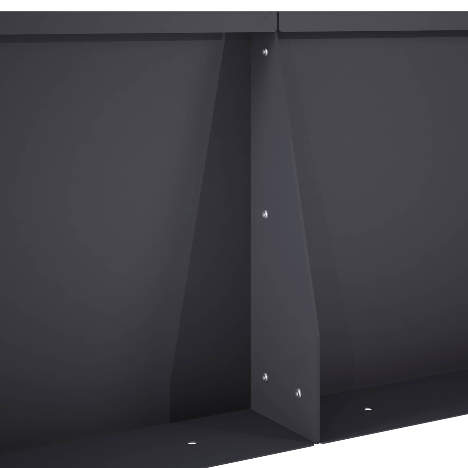 Τοίχος Στήριξης 2 τμχ. 50 x 50 x 30 εκ Ατσάλι Ανθρακί