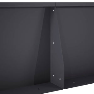 Τοίχος Στήριξης 2 τμχ. 50 x 50 x 30 εκ Ατσάλι Ανθρακί