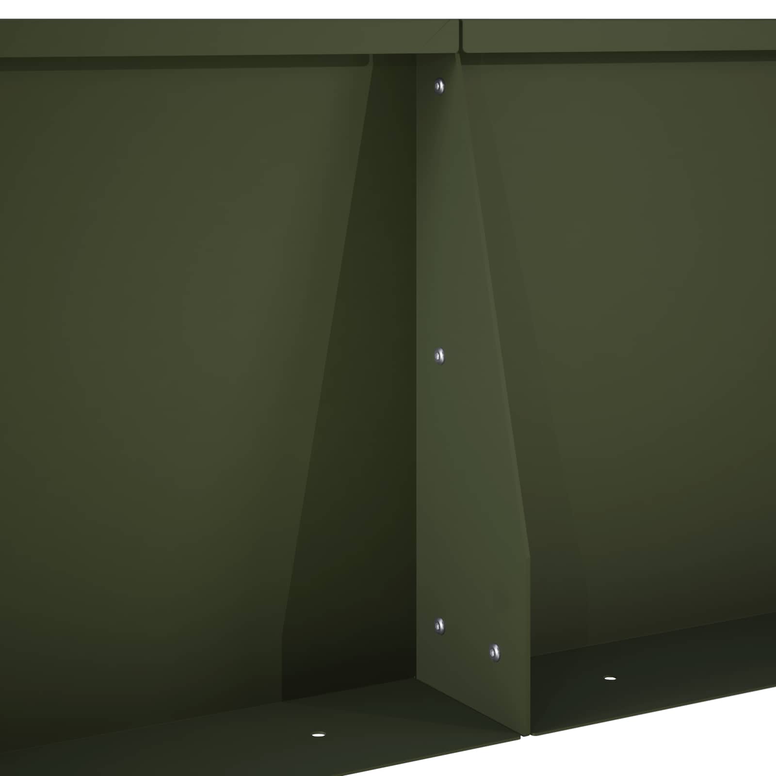 Τοίχος Στήριξης 2 τμχ. 50 x 50 x 30 εκ Ατσάλι Λαδί