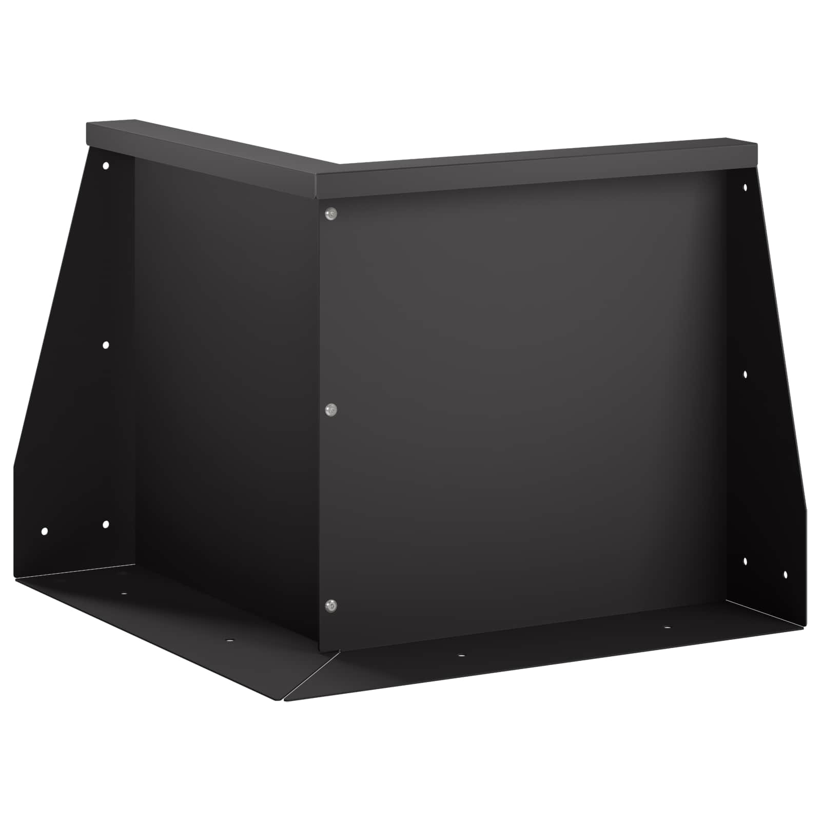 Τοίχος Στήριξης 50 x 50 x 40 cm Ατσάλι Μαύρο