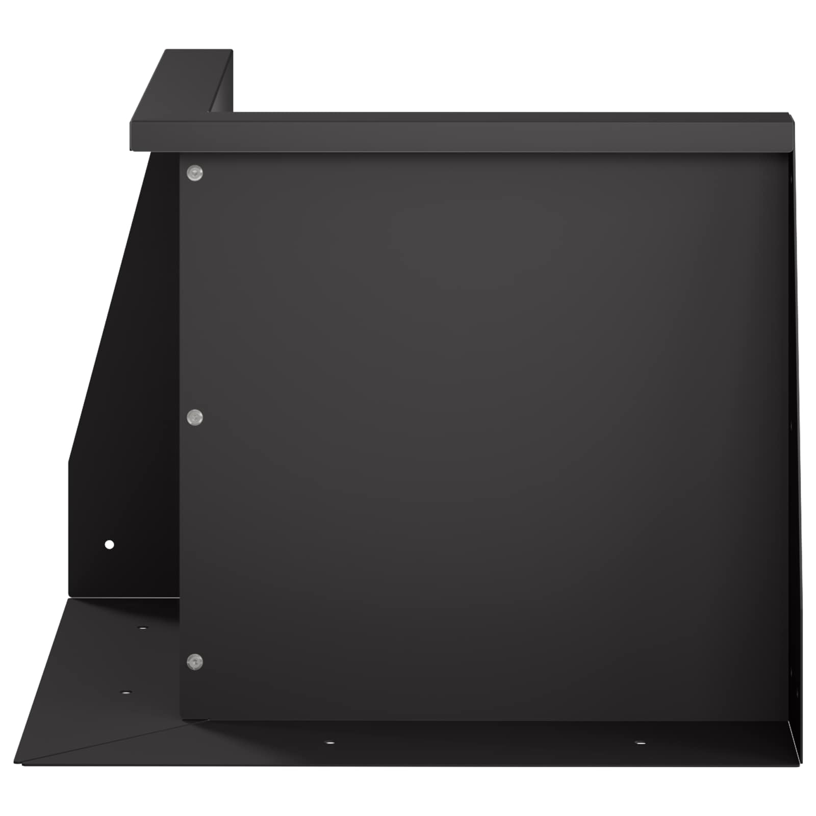Τοίχος Στήριξης 50 x 50 x 40 cm Ατσάλι Μαύρο