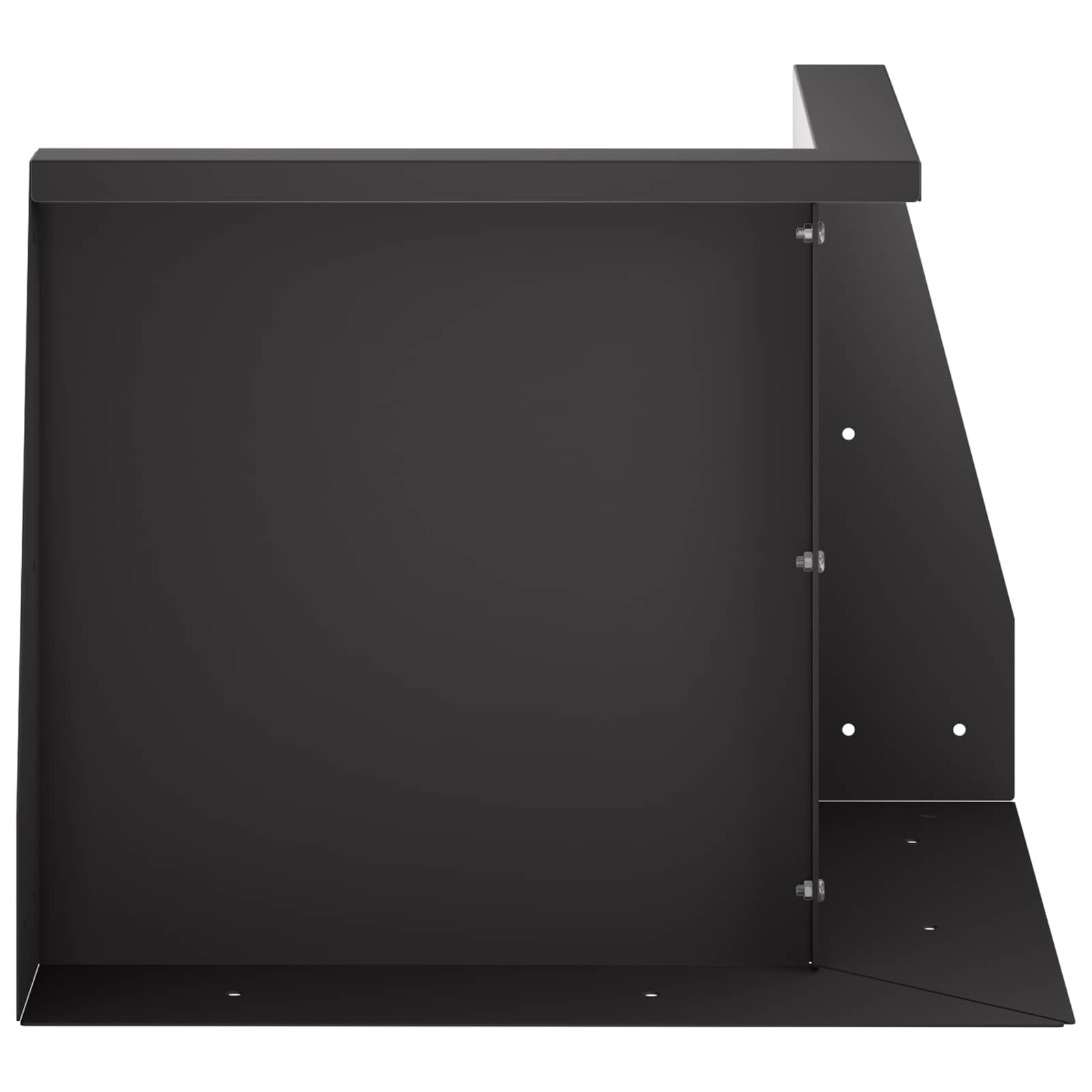 Τοίχος Στήριξης 50 x 50 x 40 cm Ατσάλι Μαύρο