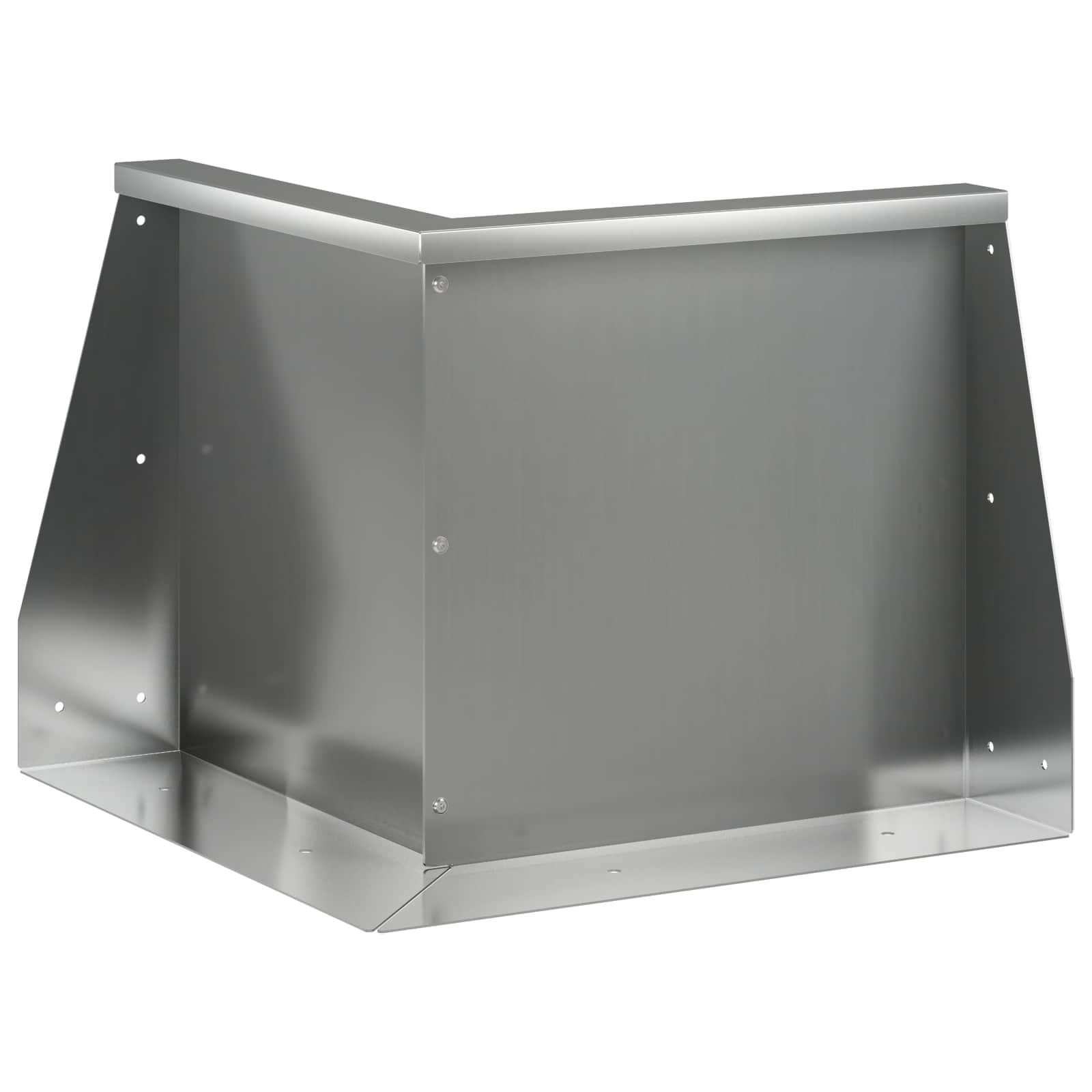 Τοίχος Στήριξης 50 x 50 x 40 cm Γαλβανισμένος Χάλυβας Ασημί - Pakobazaar
