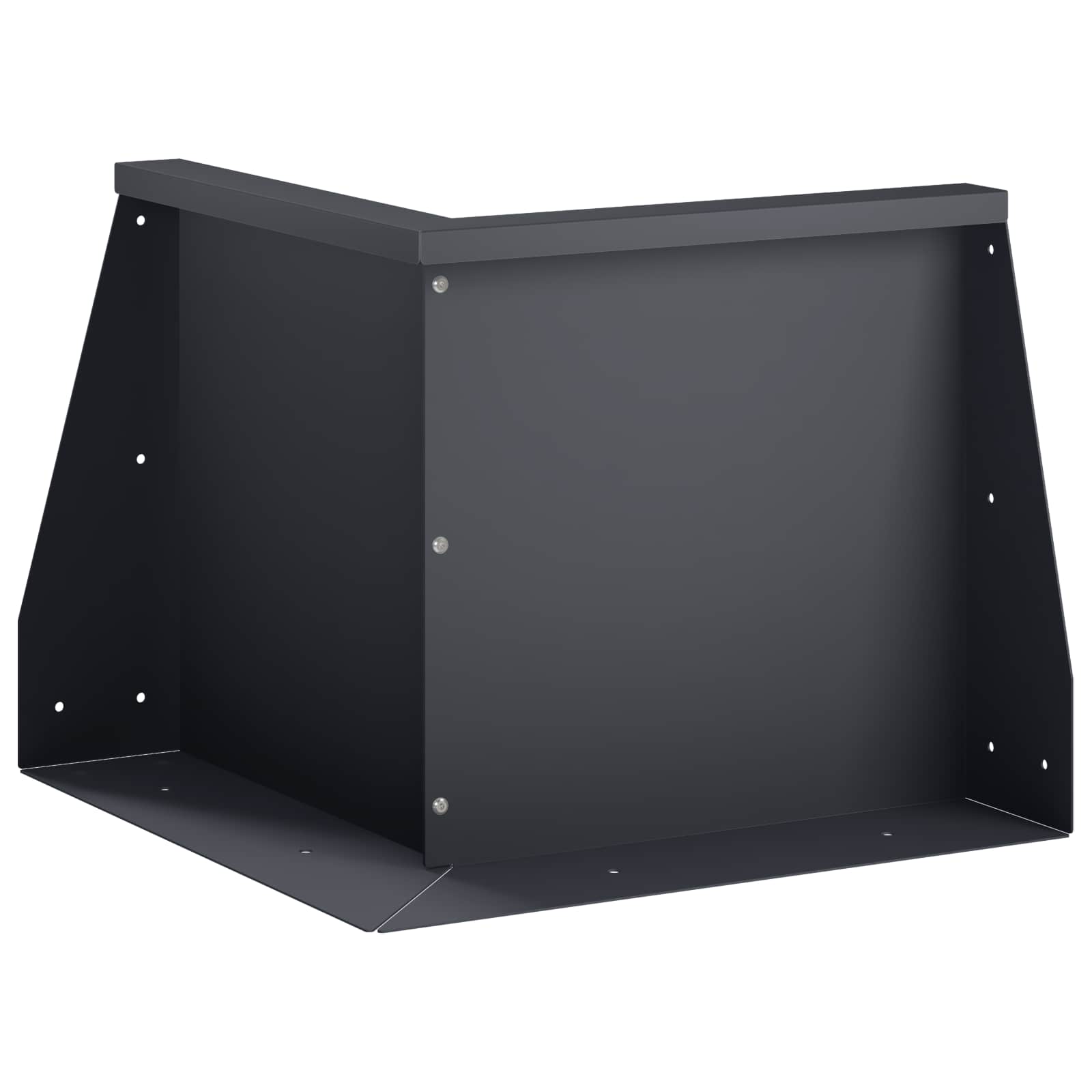 Τοίχος Στήριξης 50 x 50 x 50 cm Ατσάλι Ανθρακί