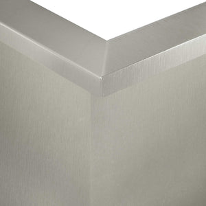 Τοίχος Στήριξης 50 x 50 x 50 cm Ανοξείδωτο Ατσάλι Ασημί