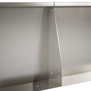 Τοίχος Στήριξης 2 τμχ. 50 x 50 x 50 cm Ανοξείδωτο Ατσάλι Ασημί