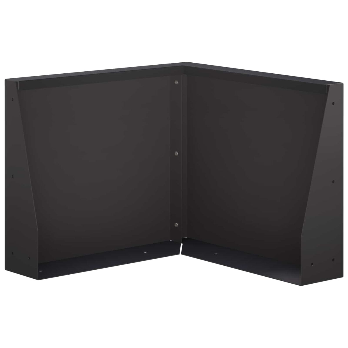 Τοίχος Στήριξης 50 x 50 x 40 cm Ατσάλι Μαύρο - Pakobazaar