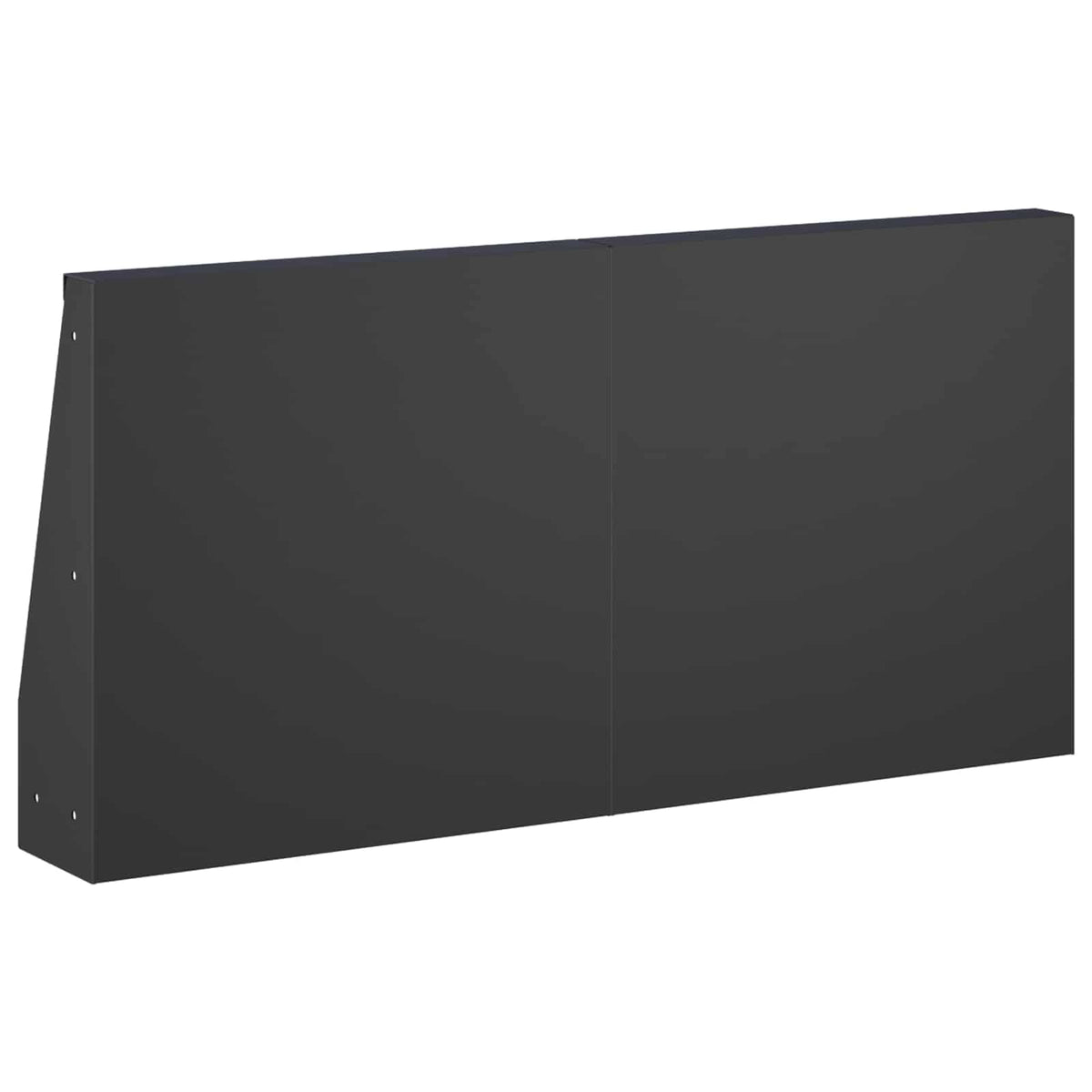 Τοίχος Στήριξης 2 τμχ. 40 x 12 x 40 εκ. Ατσάλι Μαύρο - Pakobazaar