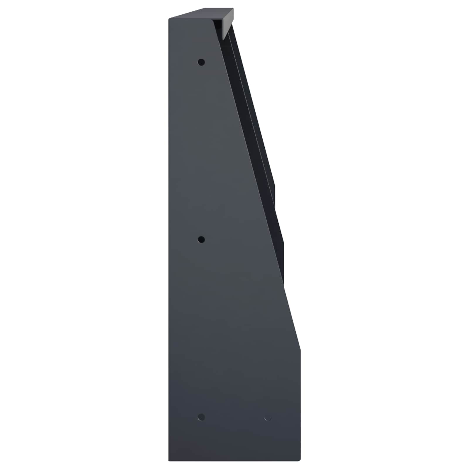 Τοίχος Στήριξης 2 τμχ. 40 x 12 x 40 εκ. Ατσάλι Ανθρακί