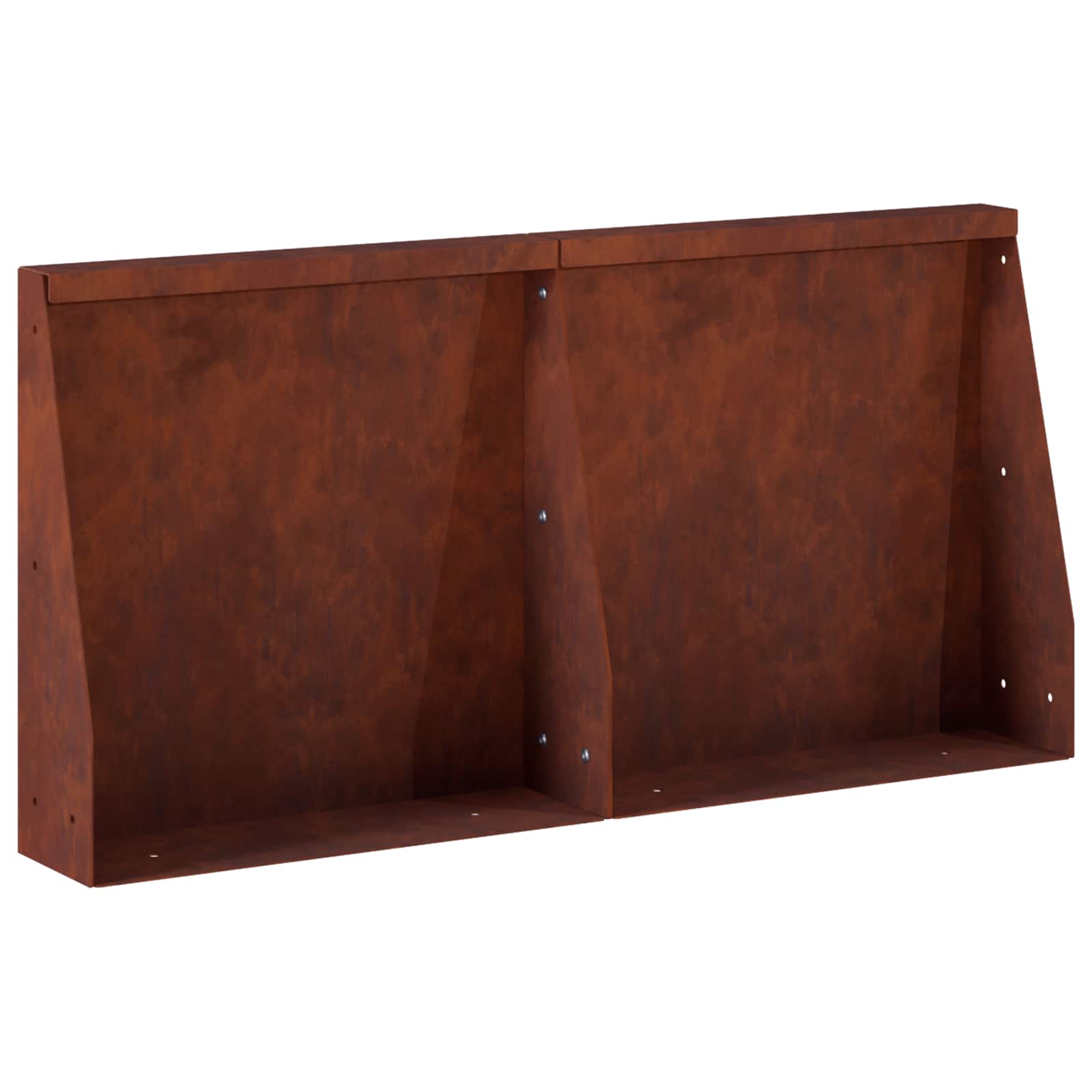 Τοίχος Στήριξης 2 τμχ. 40 x 12 x 40 εκ. Σκ rusty - Pakobazaar
