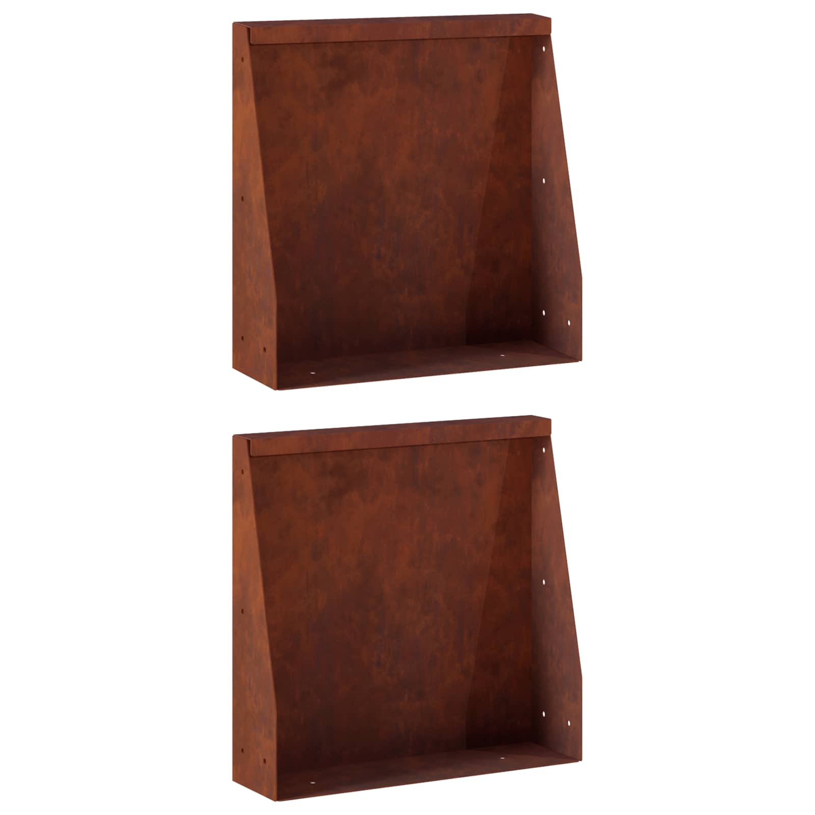 Τοίχος Στήριξης 2 τμχ. 40 x 12 x 40 εκ. Σκ rusty - Pakobazaar
