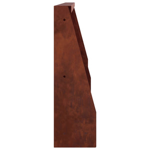 Τοίχος Στήριξης 2 τμχ. 40 x 12 x 40 εκ. Σκ rusty - Pakobazaar