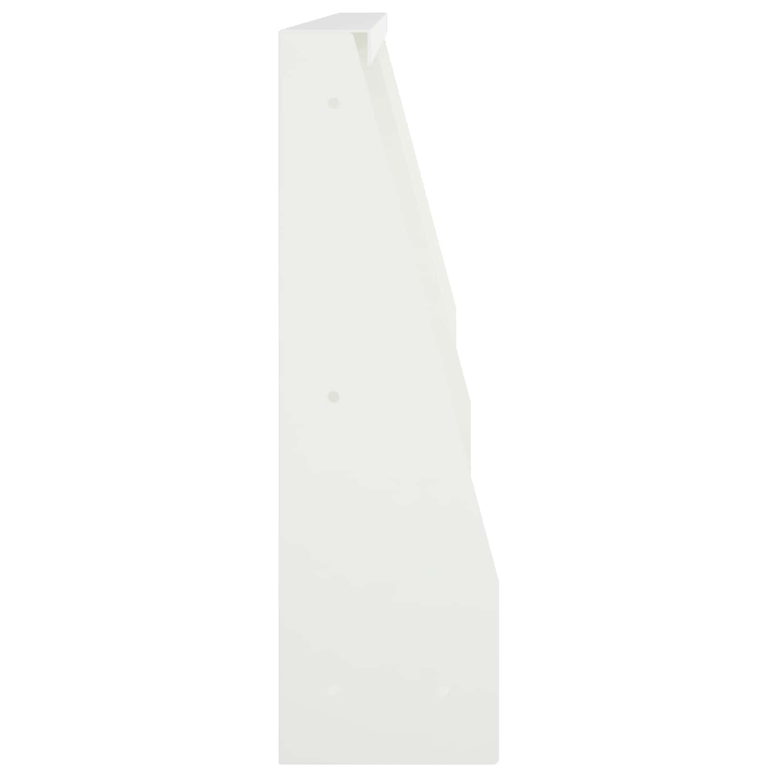 Τοίχος Στήριξης 2 τμχ. 40 x 12 x 50 εκ. Ατσάλι Λευκό - Pakobazaar