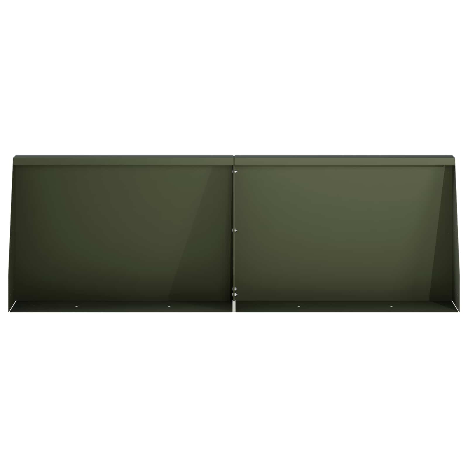 Τοίχος Στήριξης 2 τμχ. 60 x 12 x 30 εκ Ατσάλι Λαδί - Pakobazaar