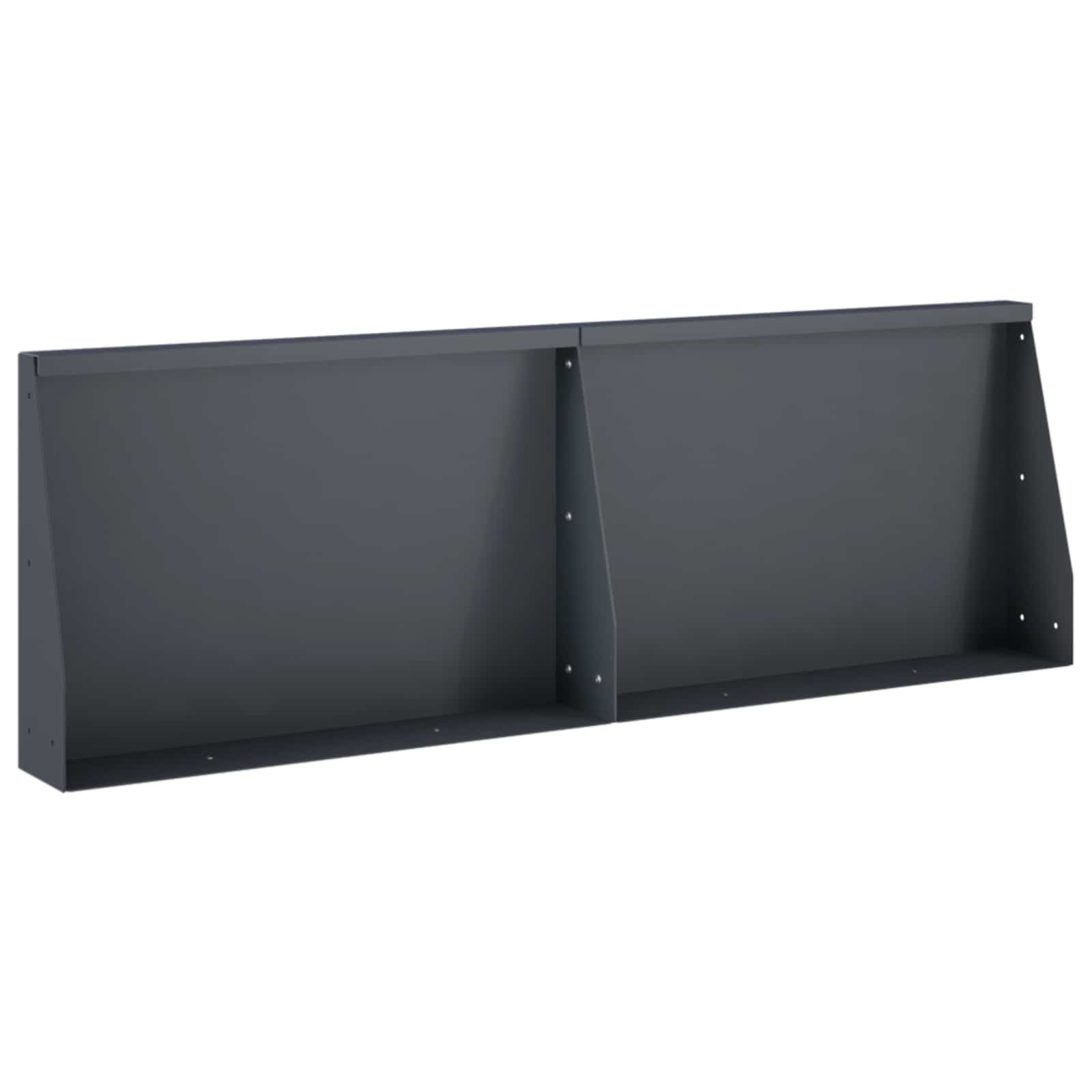 Τοίχος Στήριξης 2 τμχ. 60 x 12 x 40 cm Ατσάλι Ανθρακί