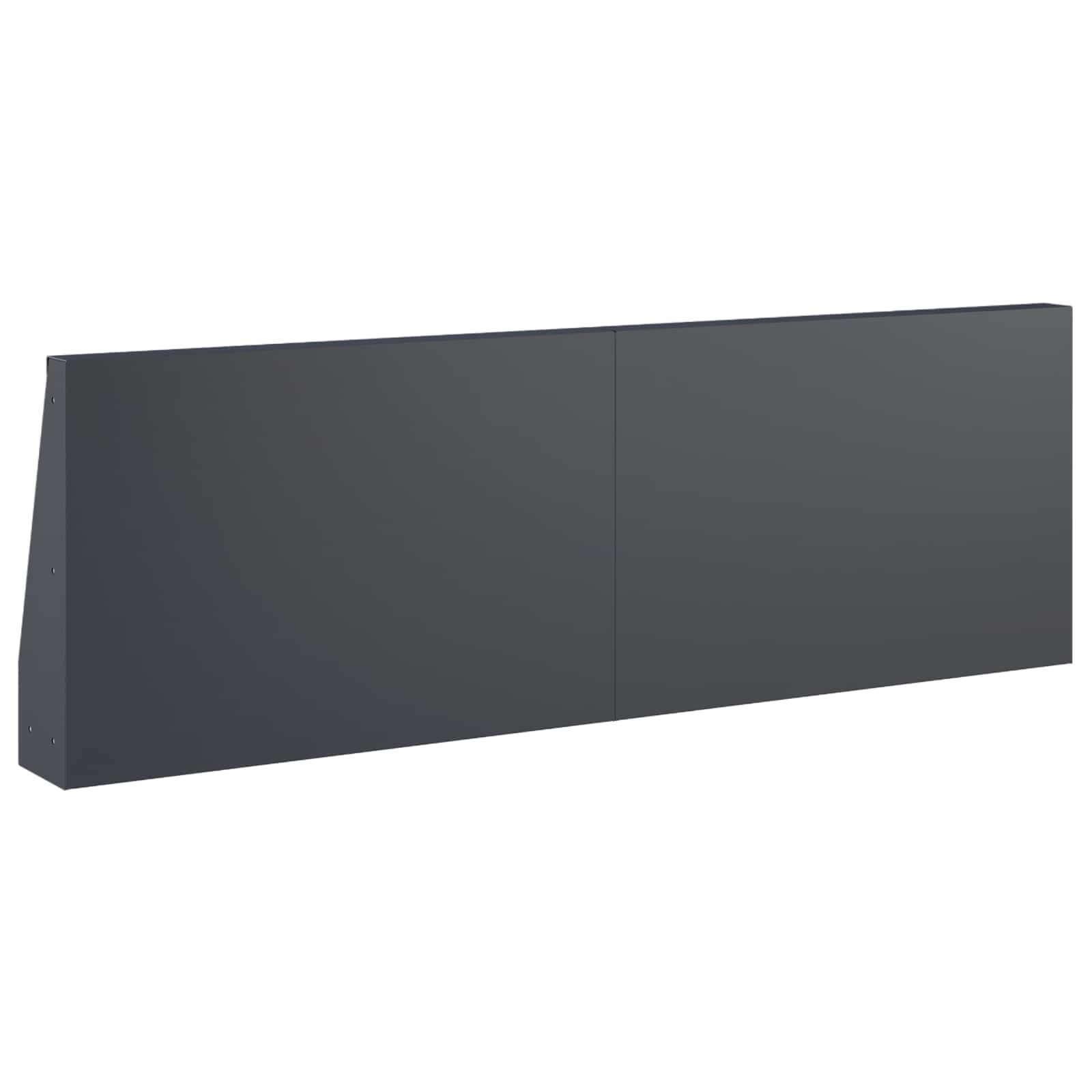 Τοίχος Στήριξης 2 τμχ. 60 x 12 x 40 cm Ατσάλι Ανθρακί