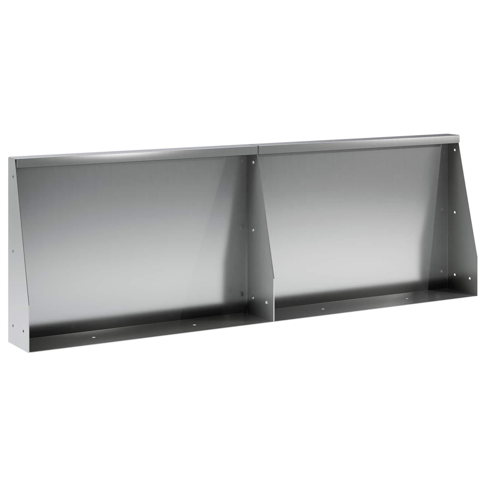 Τοίχος Στήριξης 2 τμχ. 60 x 12 x 40 cm Γαλβανισμένος Χάλυβας - Pakobazaar