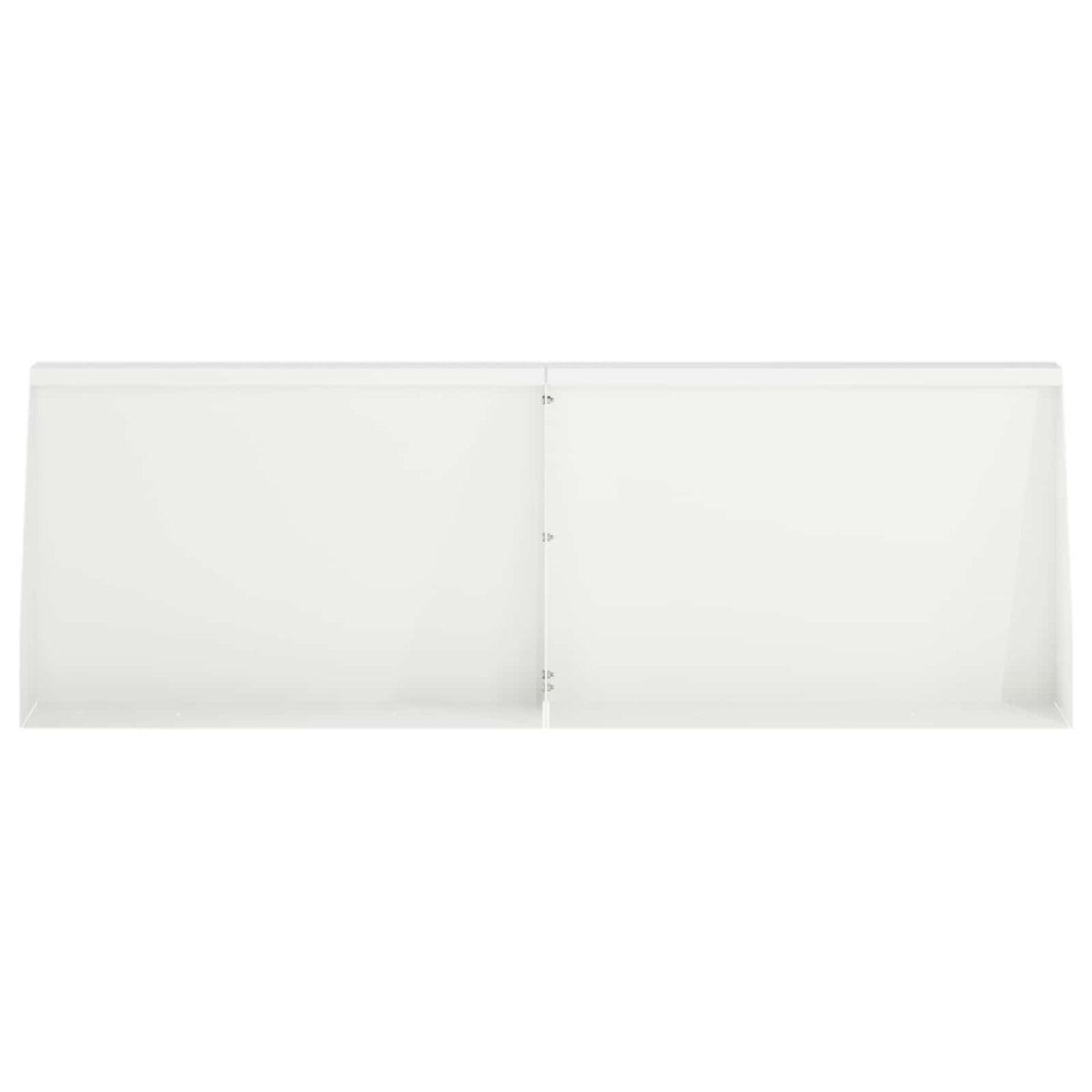 Τοίχος Στήριξης 2 τμχ. 60 x 12 x 50 εκ. Ατσάλι Λευκό - Pakobazaar