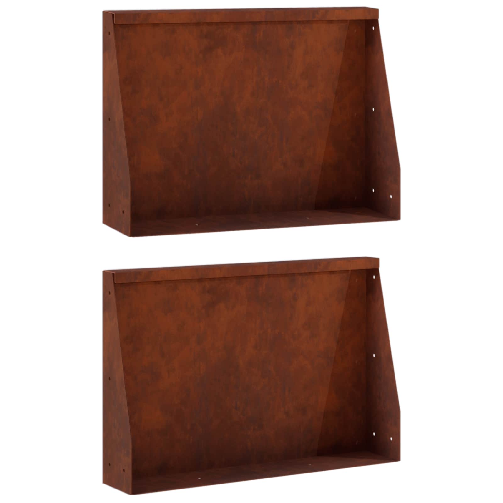 Τοίχος Στήριξης 2 τμχ. 60 x 12 x 50 εκ. Σκ rusty - Pakobazaar