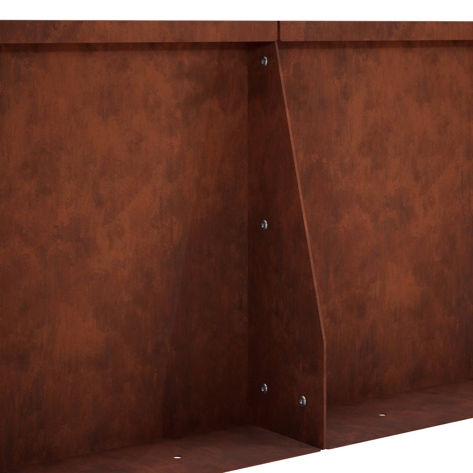 Τοίχος Στήριξης 2 τμχ. 80 x 12 x 30 εκ Σκ rusty - Pakobazaar