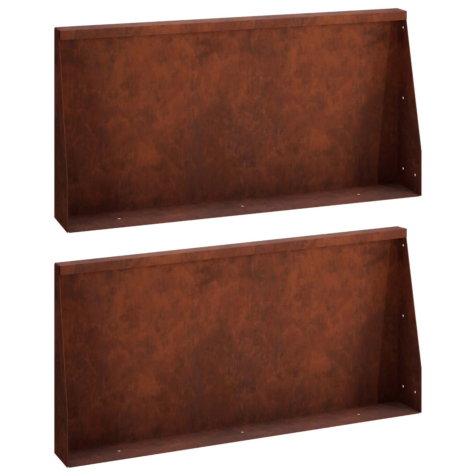 Τοίχος Στήριξης 2 τμχ. 80 x 12 x 30 εκ Σκ rusty - Pakobazaar